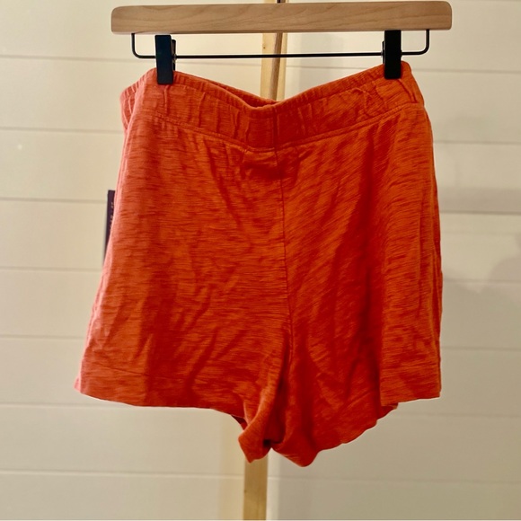 Universal Thread Womens Leisure Studio Pull On Shorts Rust Large - Picture 3 of 5